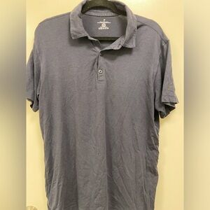 Fabletics Medium mens polo grey blue $46